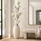 36" Artificial Gladiolus Stem – White Floral Spray for Vase Arrangements & Home Décor